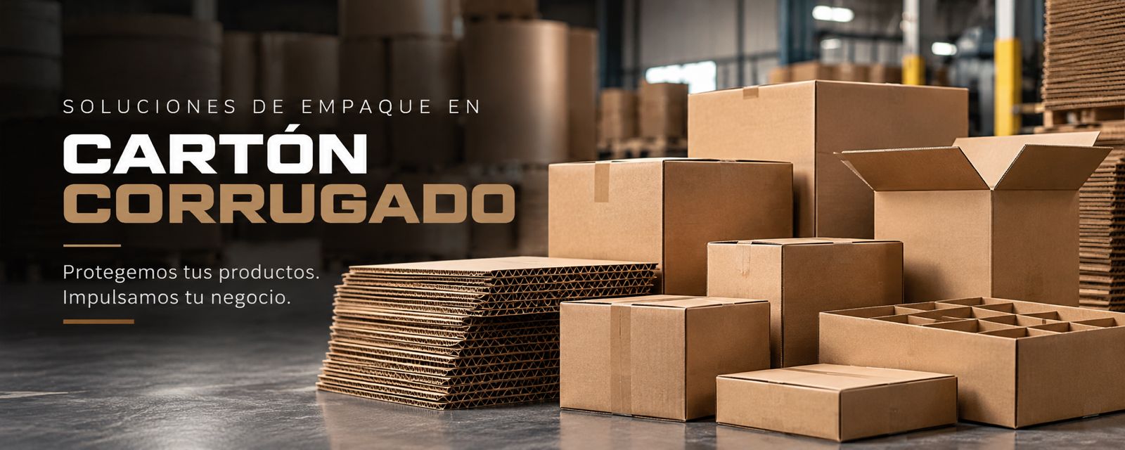 Soluciones de empaque en cartón corrugado. Protegemos tus productos. Impulsamos tu negocio.