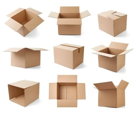 Modelos de cajas ranuradas de cartón